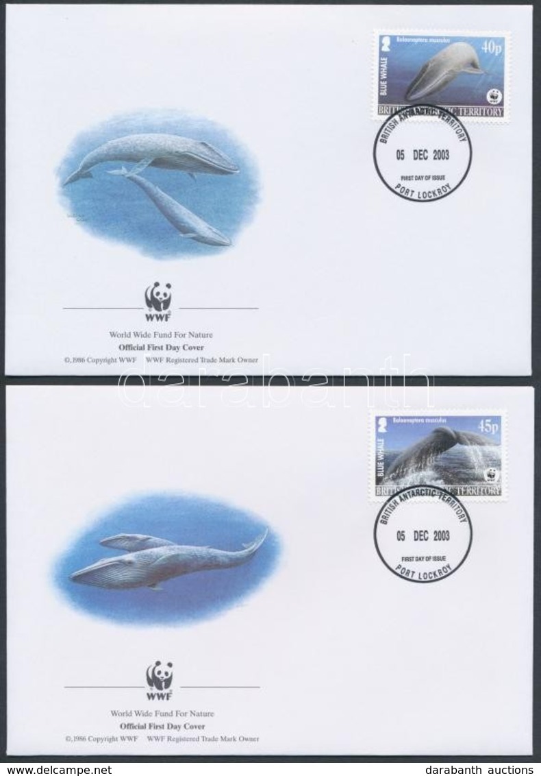 2003 WWF: Kék Bálna Sor 4 Db FDC-n Mi 353-356 - Altri & Non Classificati