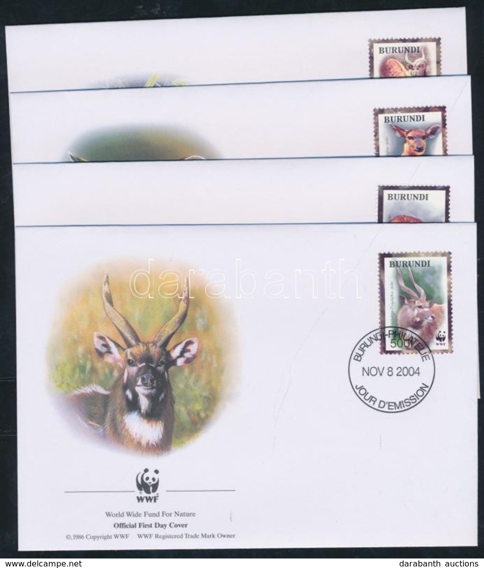 2004 WWF: Antilopok Sor 4 Db FDC-n Mi 1867-1870 - Autres & Non Classés