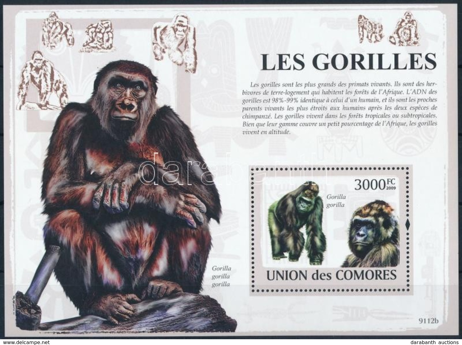 ** 2009 Gorilla Blokk Mi 478 - Autres & Non Classés