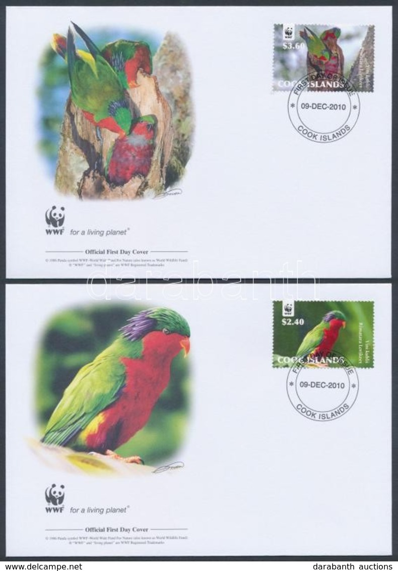 2010 WWF: Papagájok Sor 4 Db FDC-n Mi 1679-1682 - Altri & Non Classificati