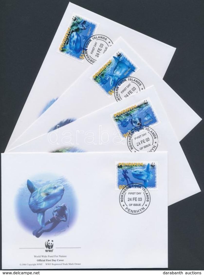 2003 WWF Holdhal Sor Mi 605-608 4 FDC - Autres & Non Classés