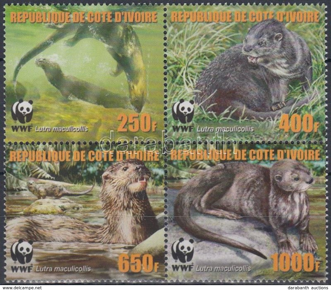 ** 2005 WWF: Vidrák Négyestömb Mi 1353 A-1356 A - Autres & Non Classés