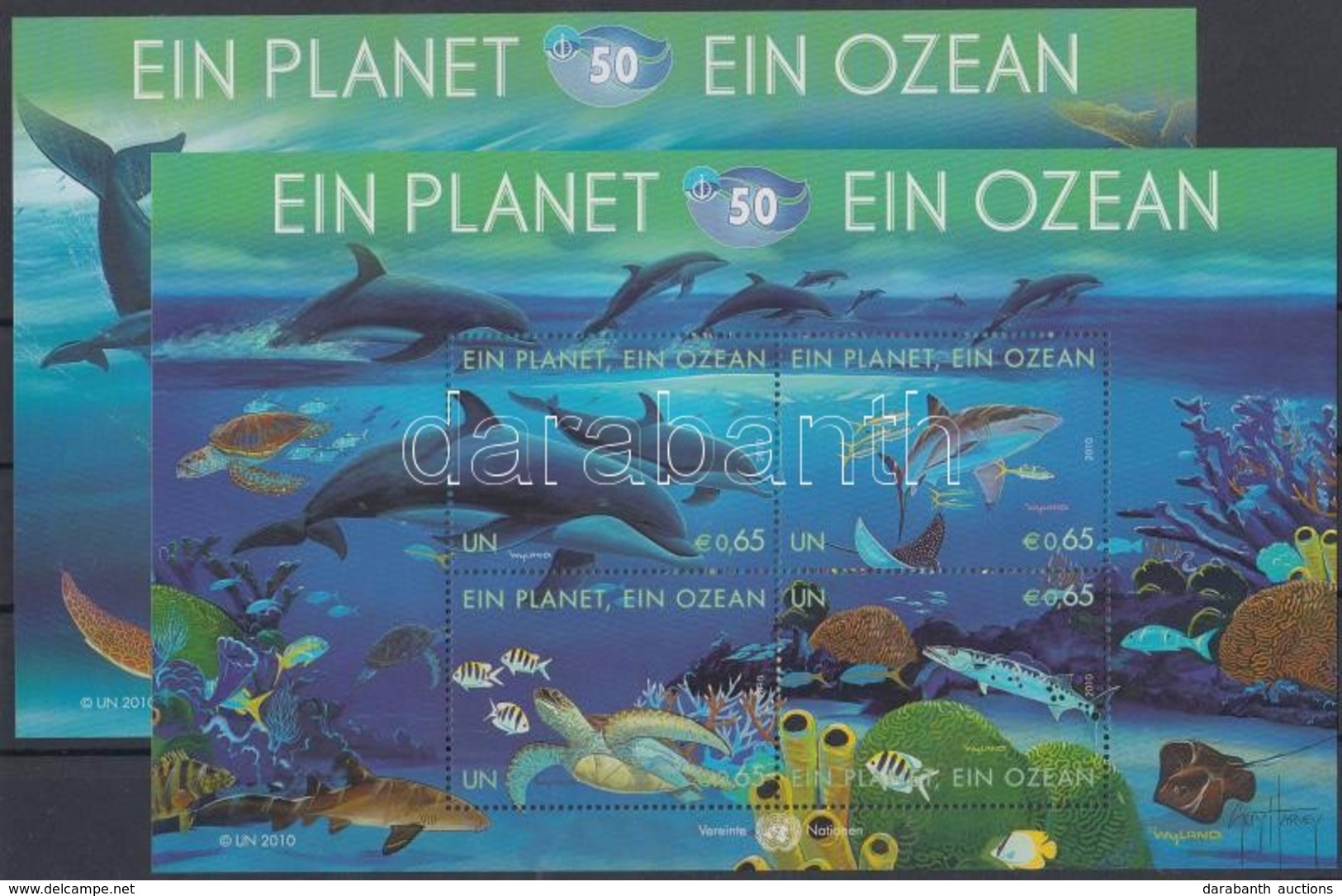 ** 2010 Egy Bolygó Egy óceán Blokksor Mi 26-27 - Autres & Non Classés