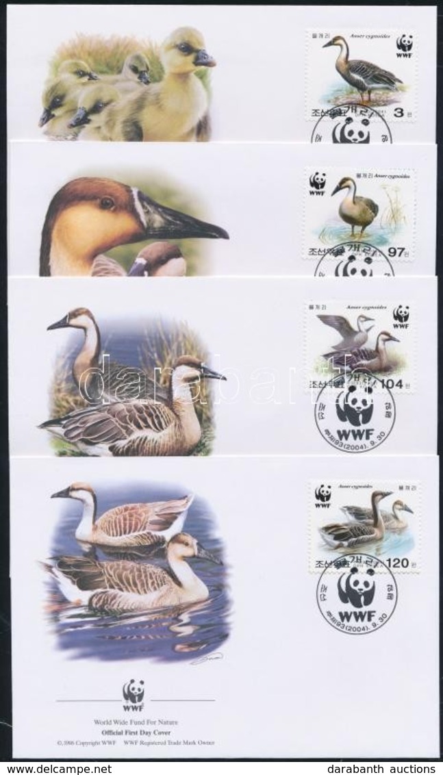 2004 WWF: Hattyúlúd Sor 4 Db FDC-n Mi 4823-4826 - Altri & Non Classificati