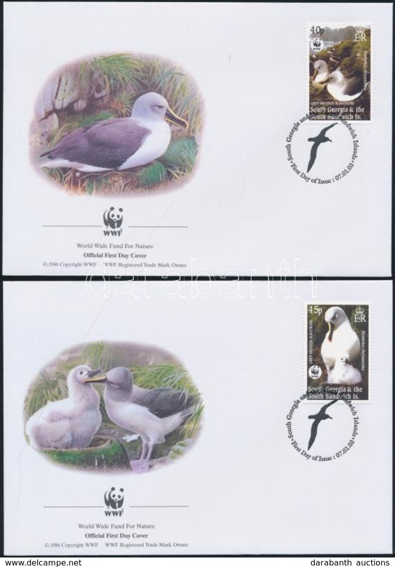 2003 WWF: Albatrosz Sor Mi 357-360 4 Db FDC-n - Autres & Non Classés