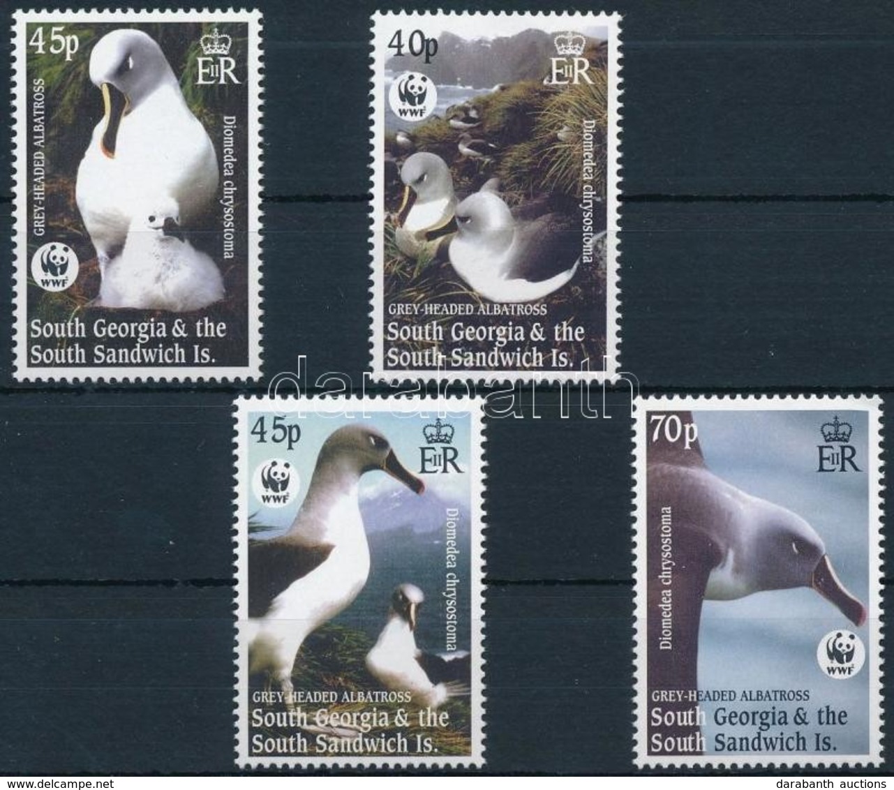 ** 2003 WWF: Szürkefejű Albatrosz Sor Mi 357-360 - Altri & Non Classificati