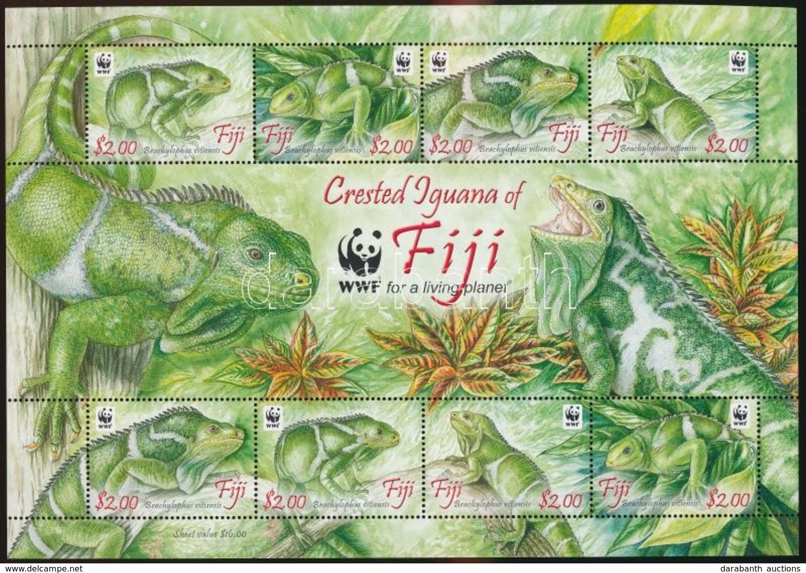 ** 2010 WWF: Leguán Kisív Mi 1294-1297 - Altri & Non Classificati