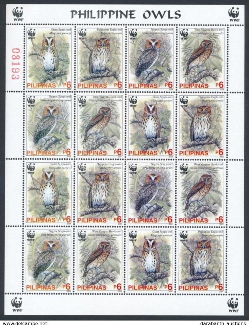 ** 2004 WWF: Baglyok Kisív Mi 3593-3596 - Altri & Non Classificati