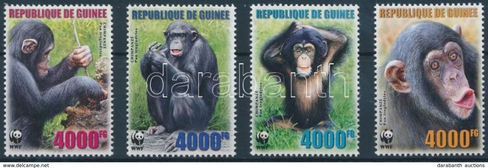 ** 2006 WWF: Csimpánzok Sor Mi 4222-4225 A - Autres & Non Classés