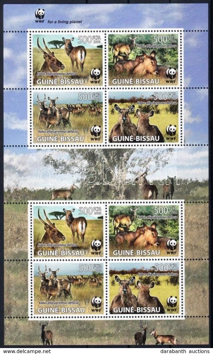 ** 2008 WWF: Vízi Antilop Kisív Mi 3919-3922 - Altri & Non Classificati