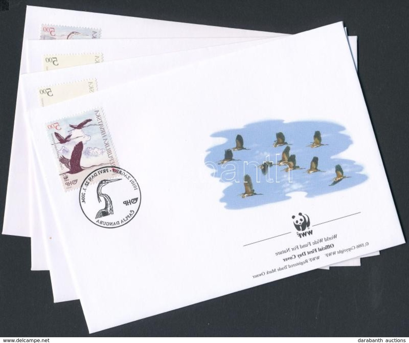 2004 WWF: Vörös Gém Sor Mi 674-677 4 Db FDC-n - Autres & Non Classés