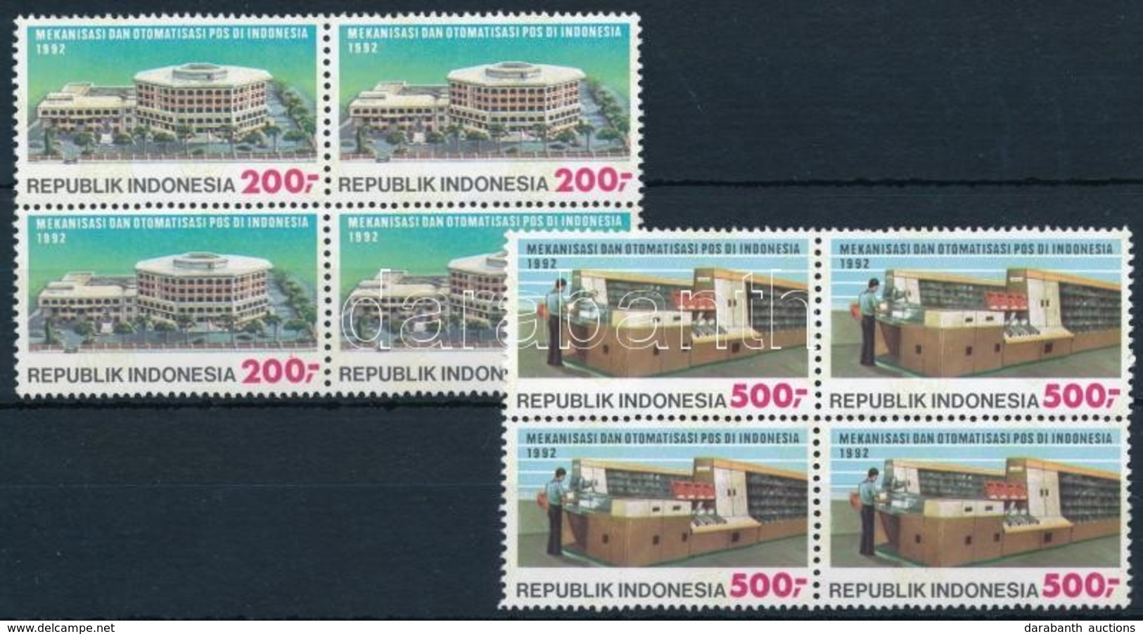 ** 1992 Posta Sor Négyestömbökben,
Post Office
Mi 1404-1405 - Sonstige & Ohne Zuordnung