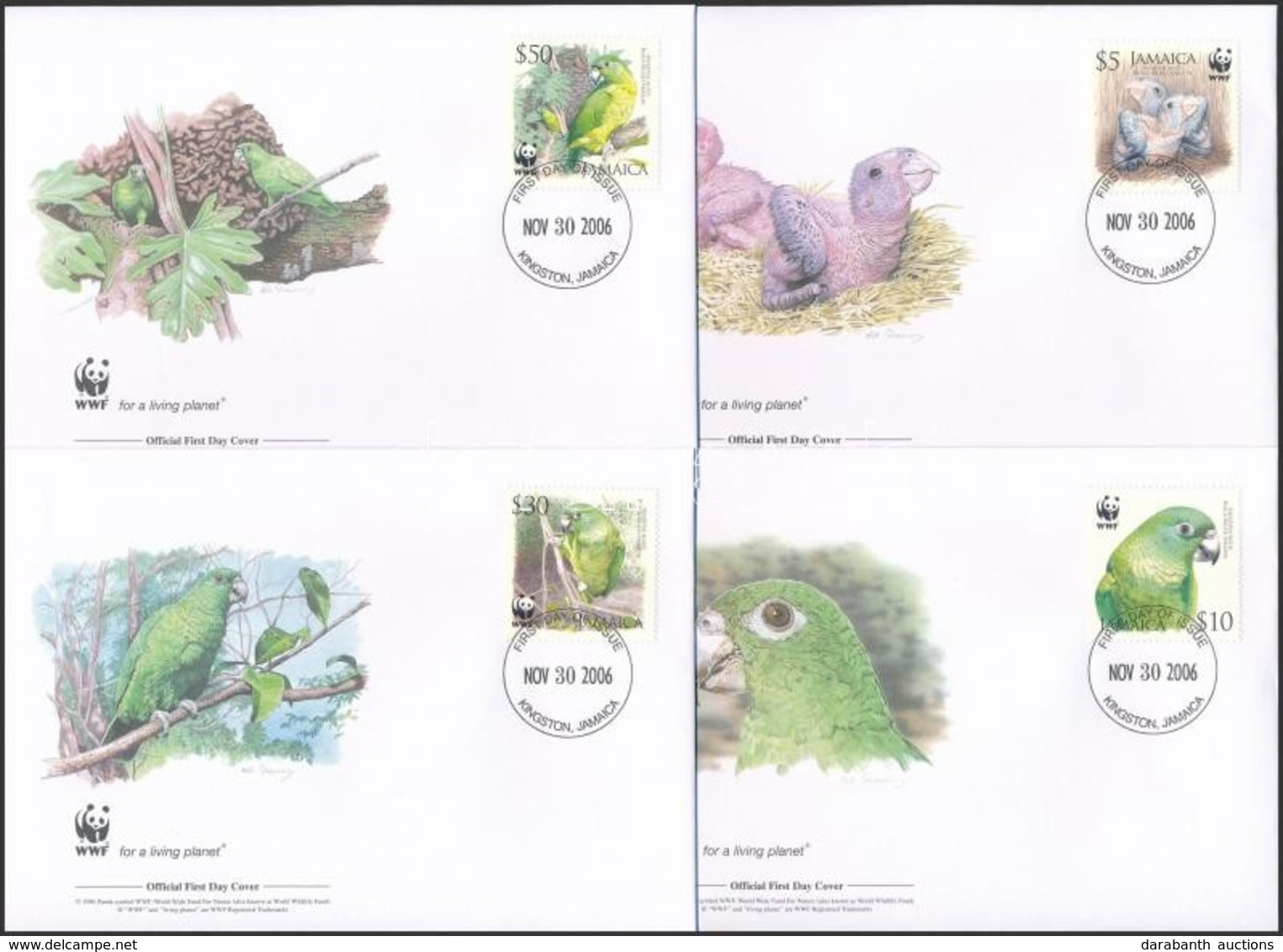 ** 2006 WWF: Pirostükrös Amazon Sor Mi 1122-1125 + 4 Db FDC-n - Altri & Non Classificati