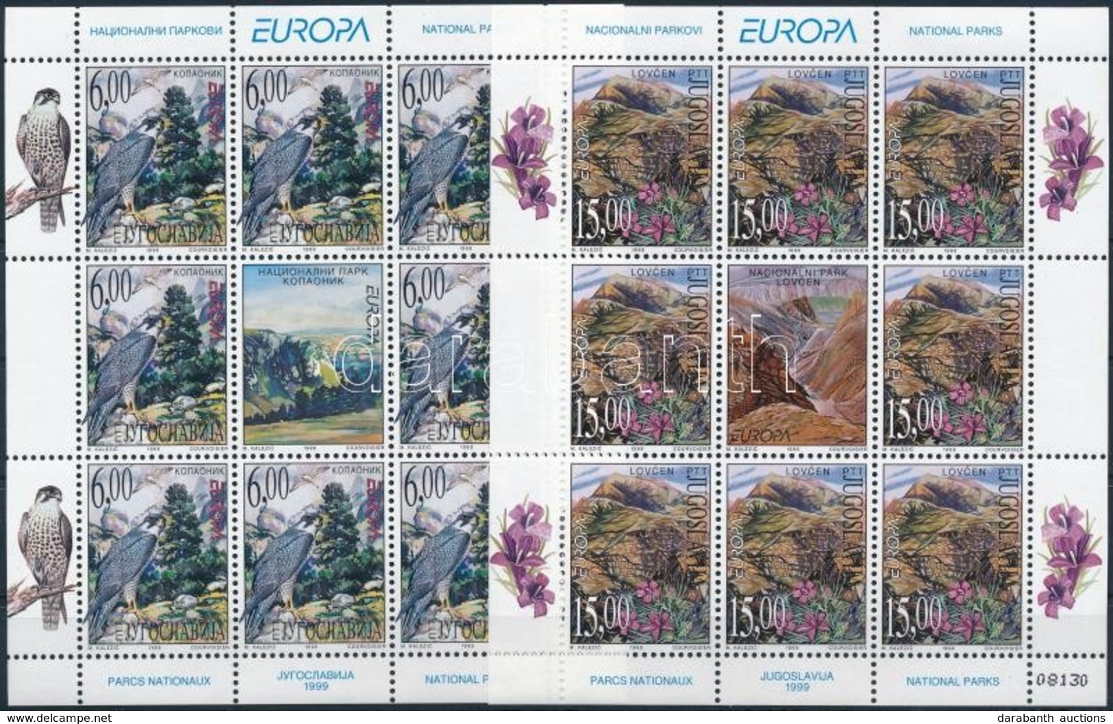 ** 1999 Europa CEPT: Nemzeti Parkok Kisívsor Mi 2910-2911 - Autres & Non Classés