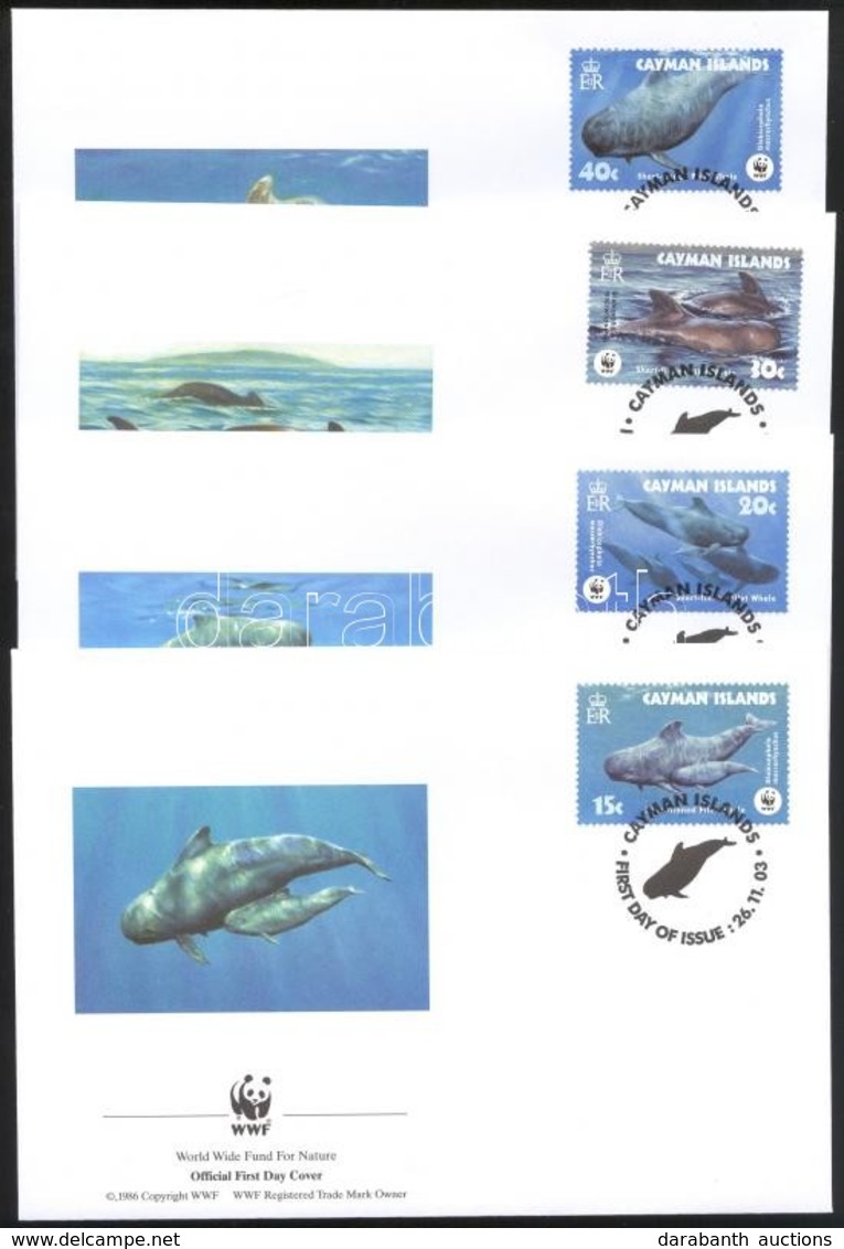 ** 2003 WWF Bálnák Sor + Sor 4 FDC-n Mi 970-973 - Autres & Non Classés