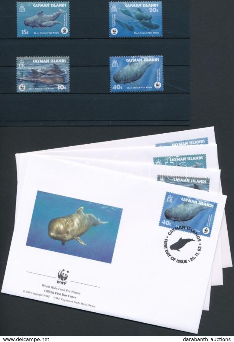 ** 2003 WWF: Bálna Sor Mi 970-973 + Sor 4 Db FDC-n - Altri & Non Classificati