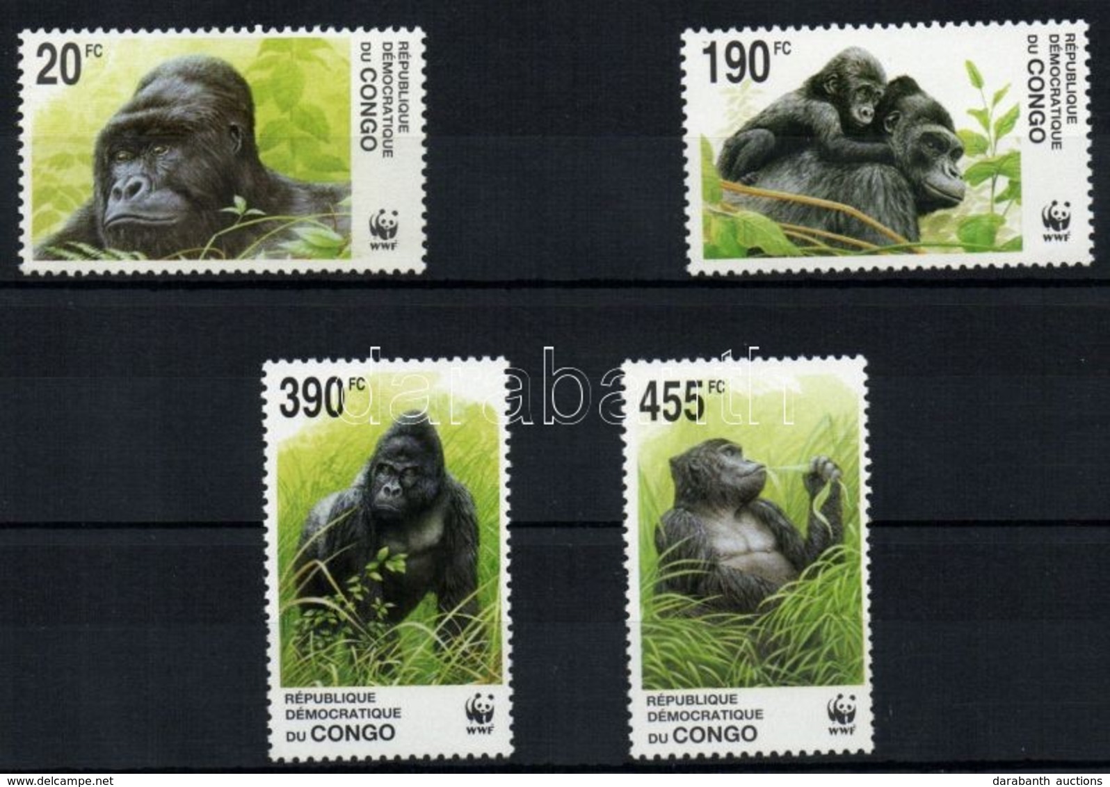 ** 2002 WWF: Gorillák Sor Mi 1708-1711 - Sonstige & Ohne Zuordnung