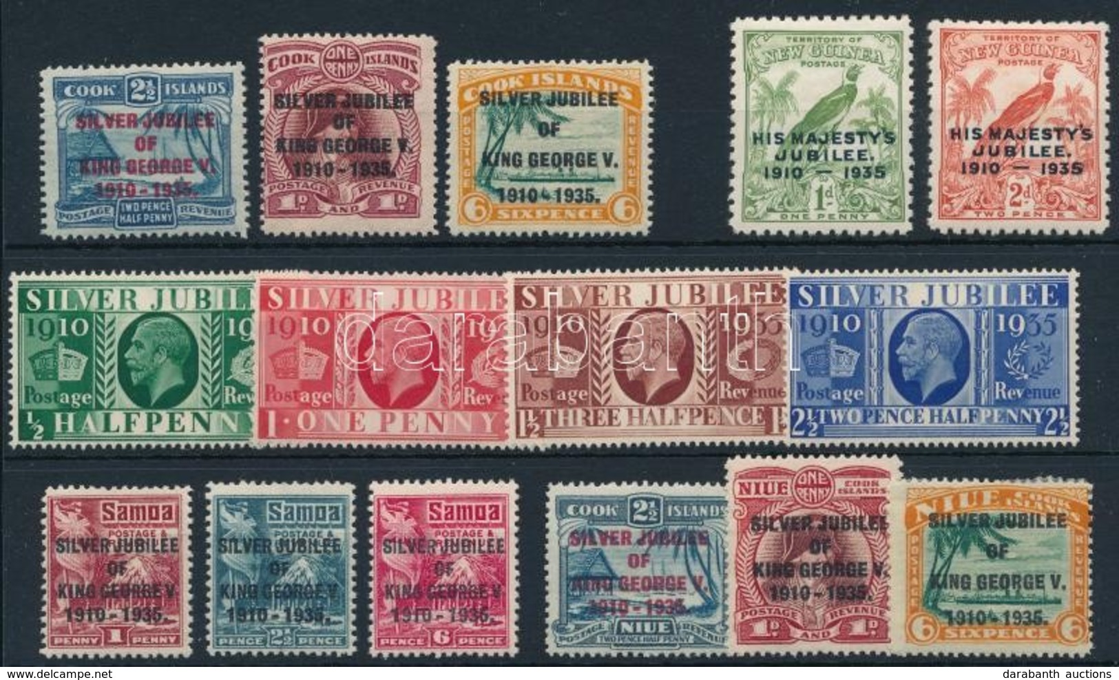 * 1935 V. György Jubileuma 5 Db Sor,
George V's Jubilee 5 Set - Autres & Non Classés