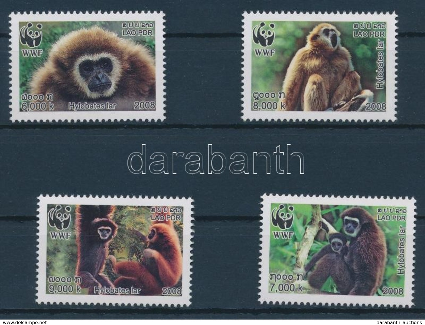 ** 2008 WWF Gibbonok Sor Mi 2062-2065 - Autres & Non Classés