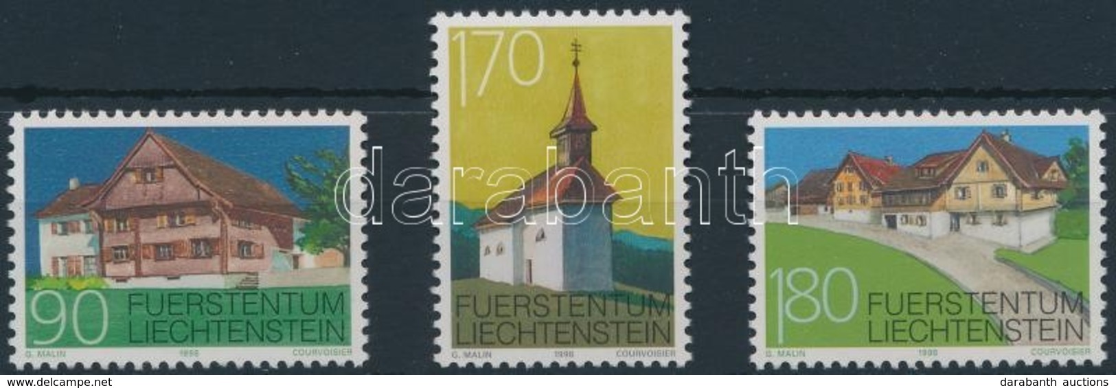 ** 1998 Műemlékek: Schellenberg Sor Mi 1186-1188 - Autres & Non Classés