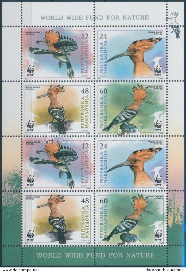 ** 2008 WWF: Madarak Kisív Mi 453-456 - Altri & Non Classificati