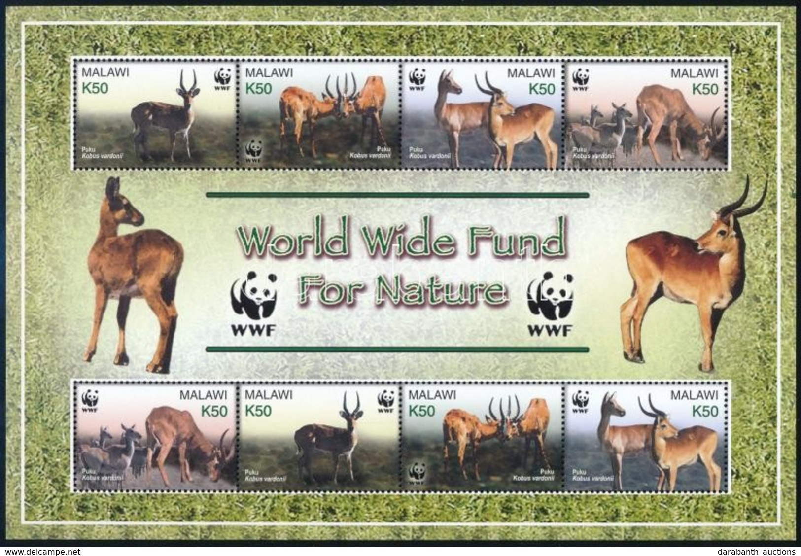 ** 2003 WWF: Puku Mocsáriantilop Kisív Mi 721-724 - Altri & Non Classificati