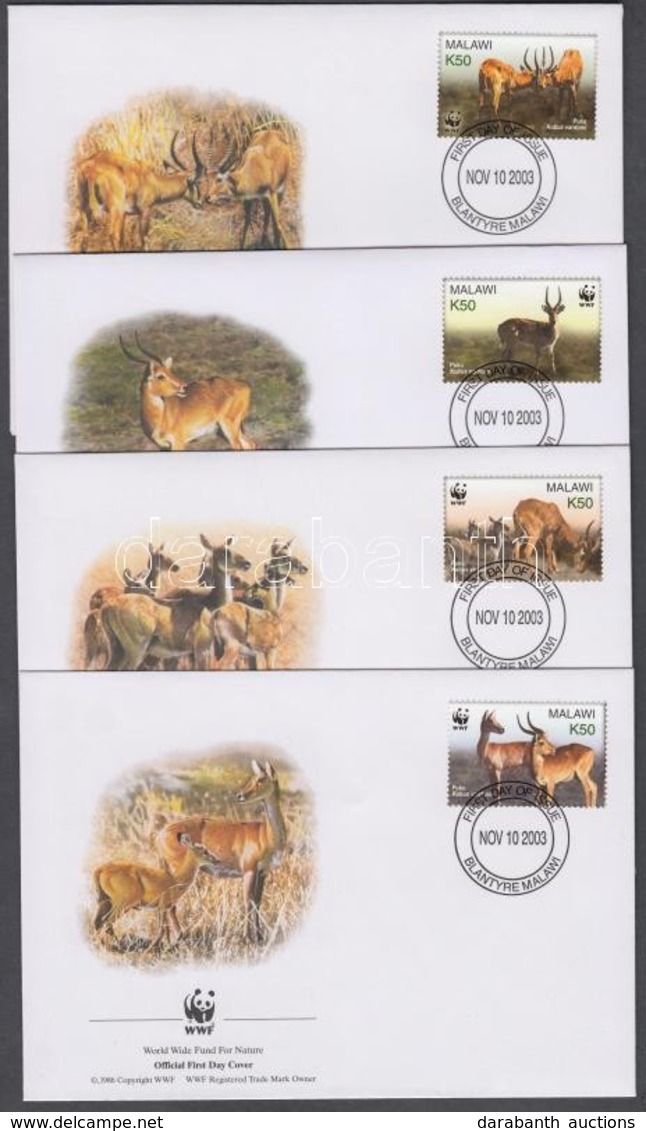 ** 2003 WWF: Puku Sor Mi 721-724 + 4 FDC - Other & Unclassified