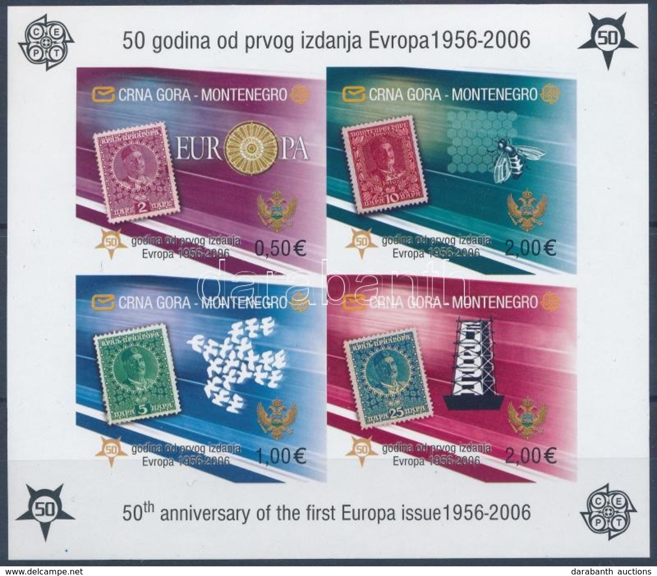 ** 2006 50 éves Az Europa CEPT Blokk Mi 2 B - Autres & Non Classés