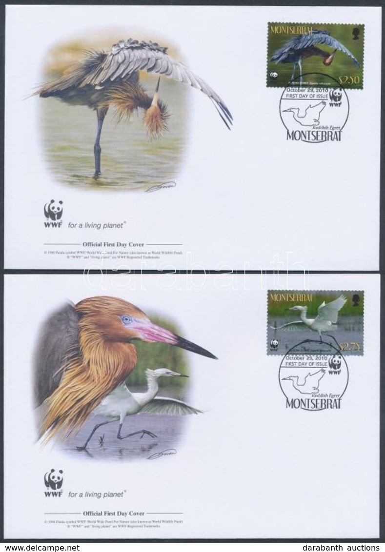 2010 WWF: Madár Sor 4 Db FDC-n Mi 1524-1527 - Other & Unclassified