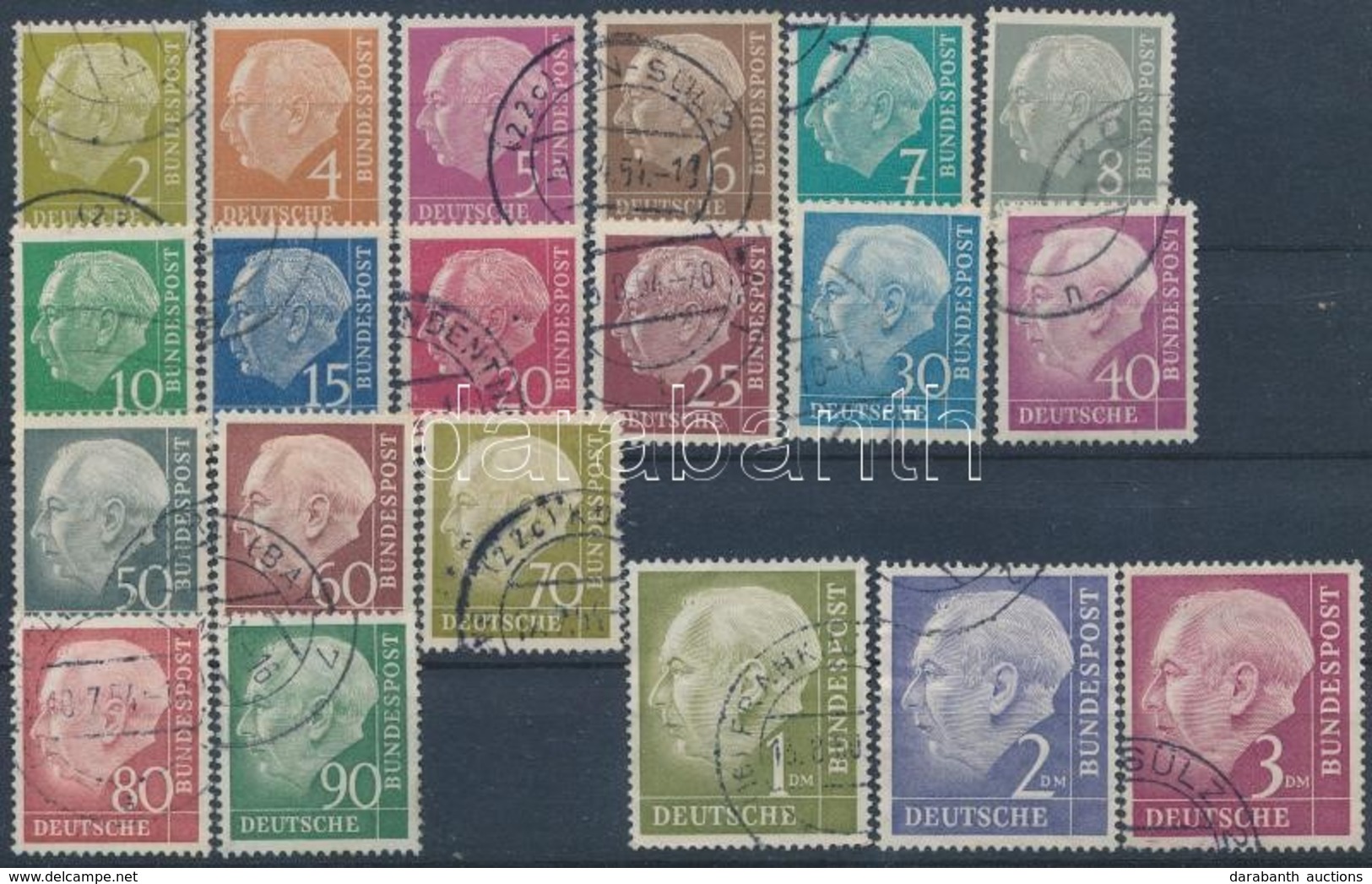 O 1954 Theodor Heuss Mi 177-196 (min. Mi EUR 28 ,-) - Altri & Non Classificati