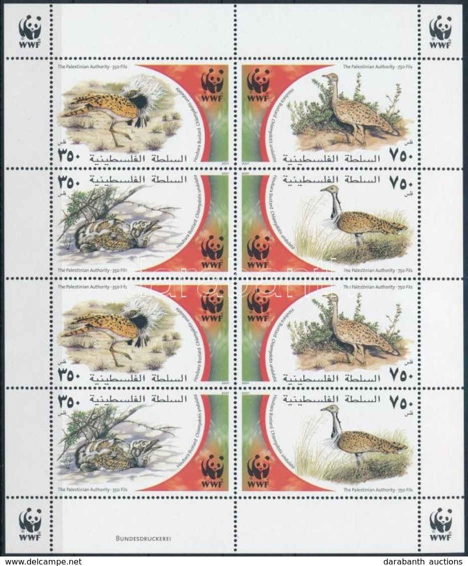 ** 2001 WWF: Galléros Túzok Kisív Mi 192-195 - Autres & Non Classés