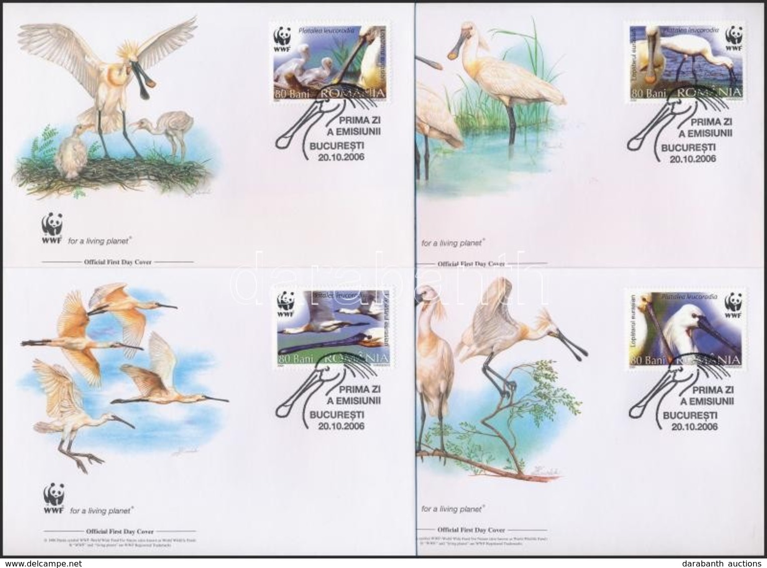 ** 2006 WWF: Kanalas Gém Sor + Sor 4 Db FDC-n Mi 6134-6137 - Autres & Non Classés