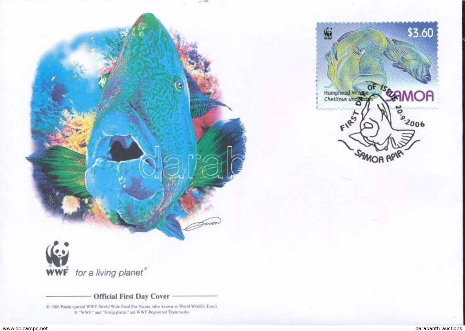 2006 WWF: Napóleon Hal Sor 4 Db FDC-n Mi 1034-1037 - Altri & Non Classificati