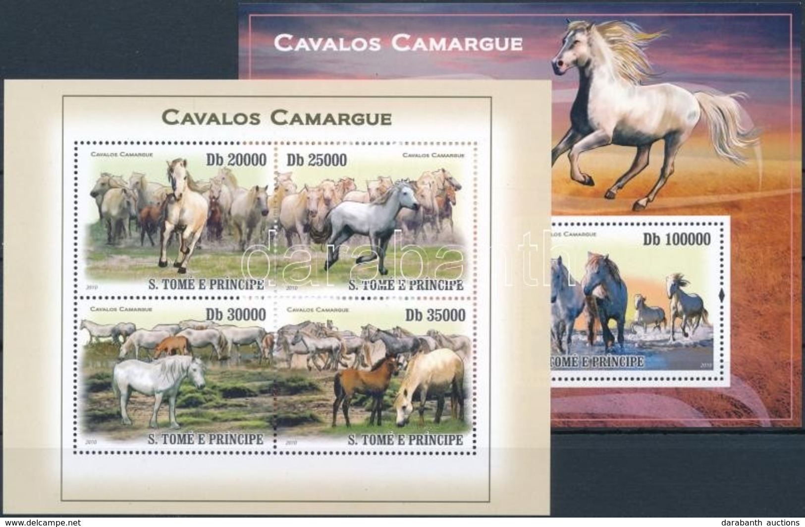 ** 2010 Camargue-i Lovak Kisív + Blokk Mi 4363-4366 + 751 - Altri & Non Classificati