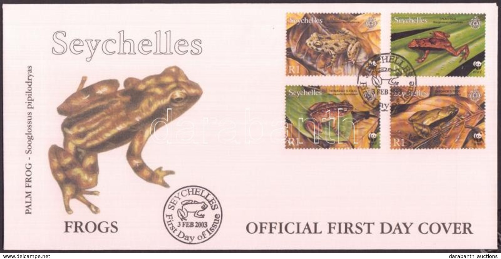 2003 WWF: Békák Sor Mi 867-870 + Blokk 44 2 FDC - Autres & Non Classés