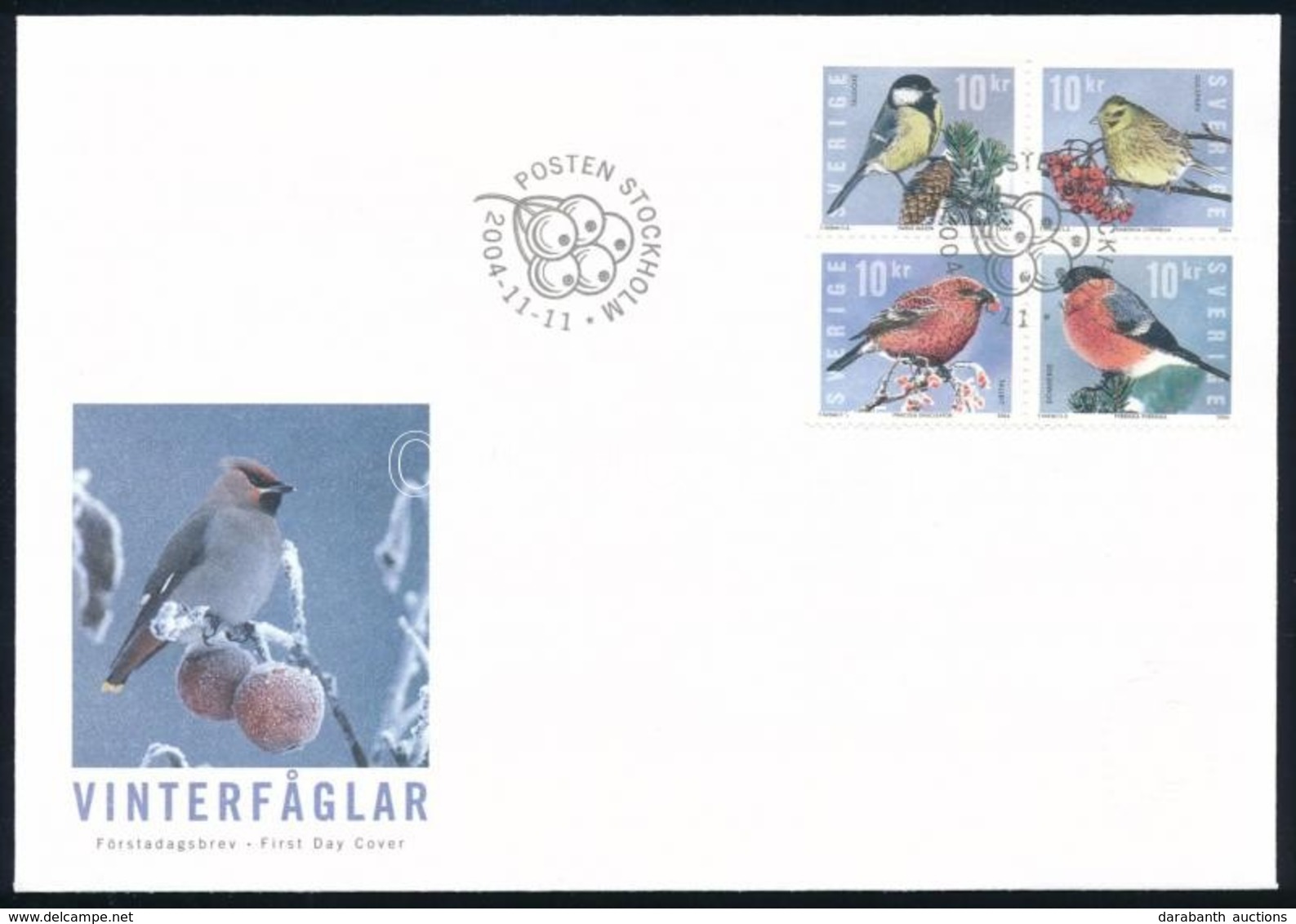 2004 Énekes Madarak Sor Mi 2439-2442 FDC-n - Altri & Non Classificati