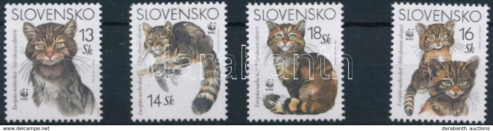 ** 2003 WWF: Vadmacska Sor Mi 458-461 + 4 Db FDC-n - Altri & Non Classificati