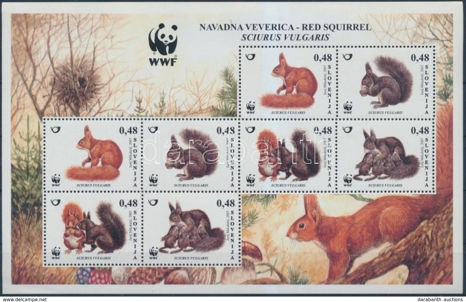 ** 2007 WWF: Mókus Kisív Mi 640-643 - Altri & Non Classificati