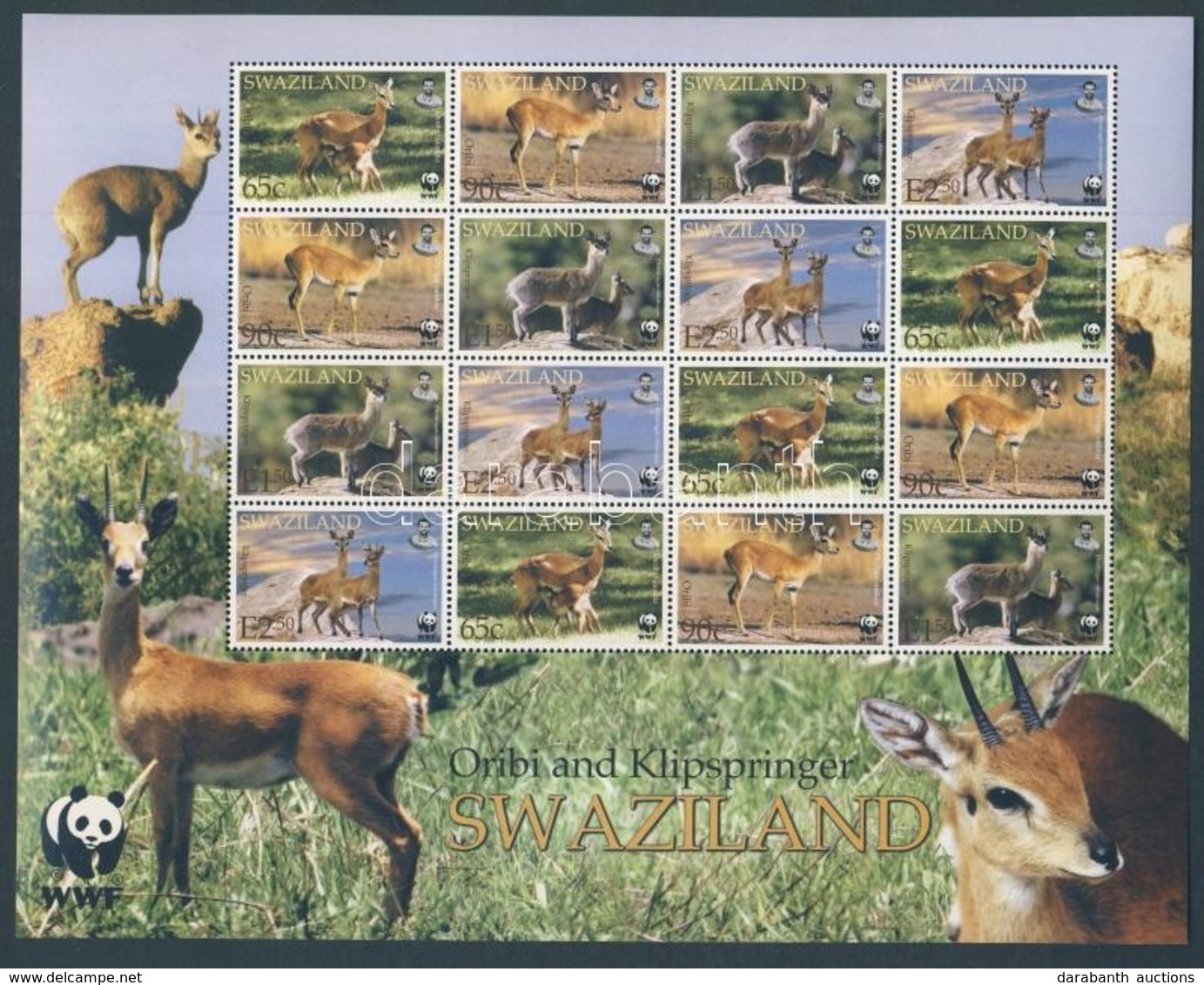 ** 2001 WWF: Kistestű Antilopok Kisív Mi 702-705 - Other & Unclassified