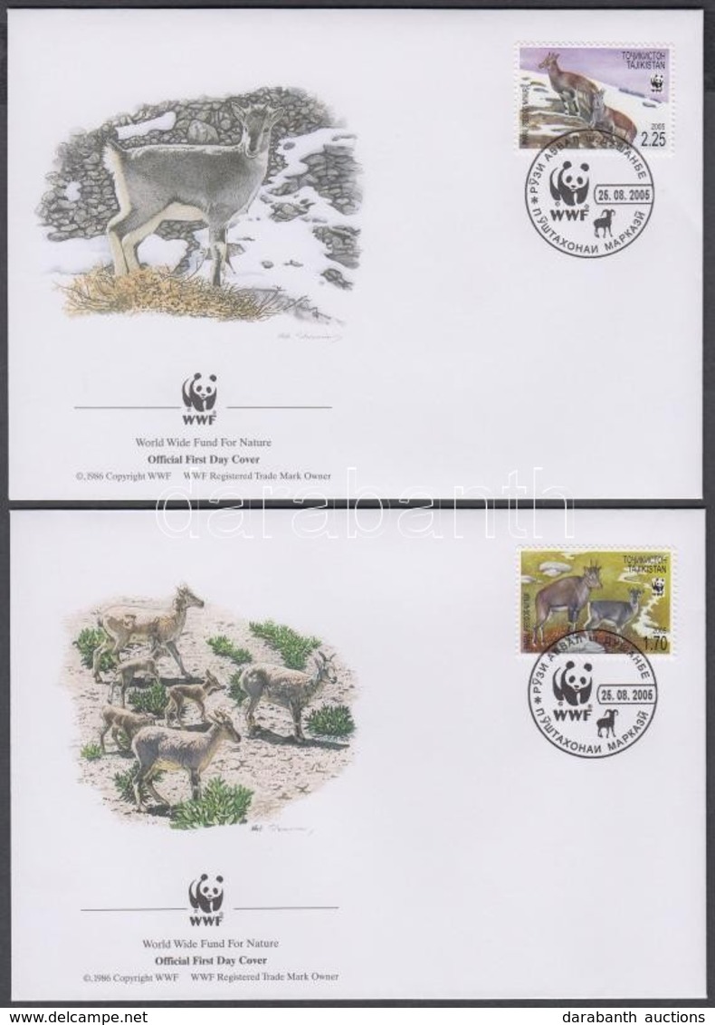 2005 WWF: Juhok Sor 4 Db FDC-n A Hivatalos Megjelenéshez Képest 1 Nappal Korábbi Dátummal Mi 392 A-395 A - Autres & Non Classés