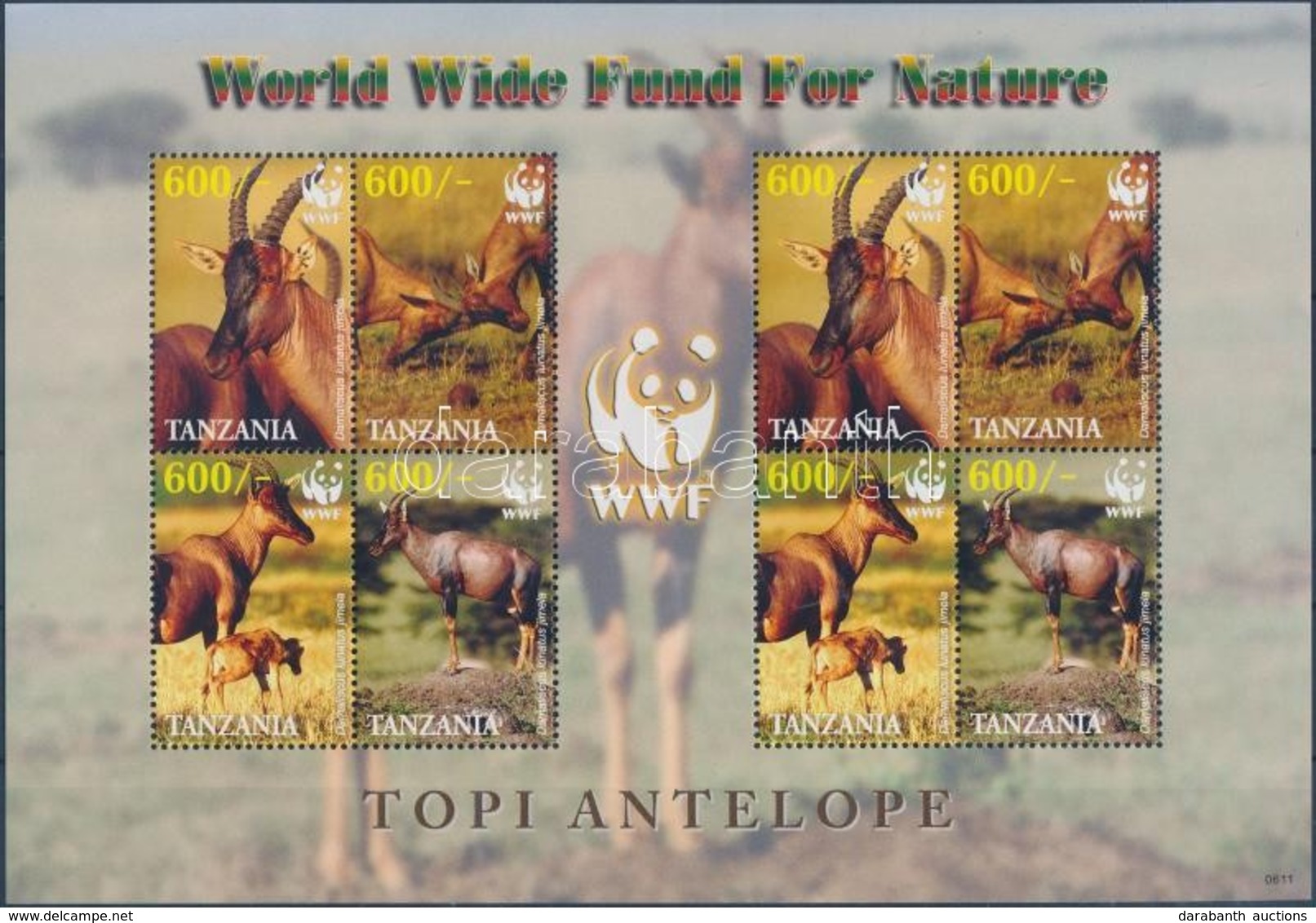 ** 2006 WWF Antilop Kisív Mi 4433-4436 - Autres & Non Classés