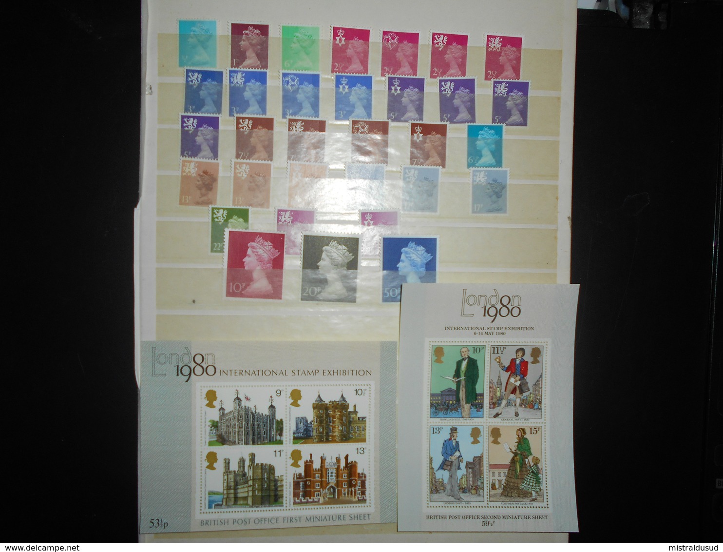 Grande-bretagne Collection 32 Timbres, 2 Blocs Neufs - Collections