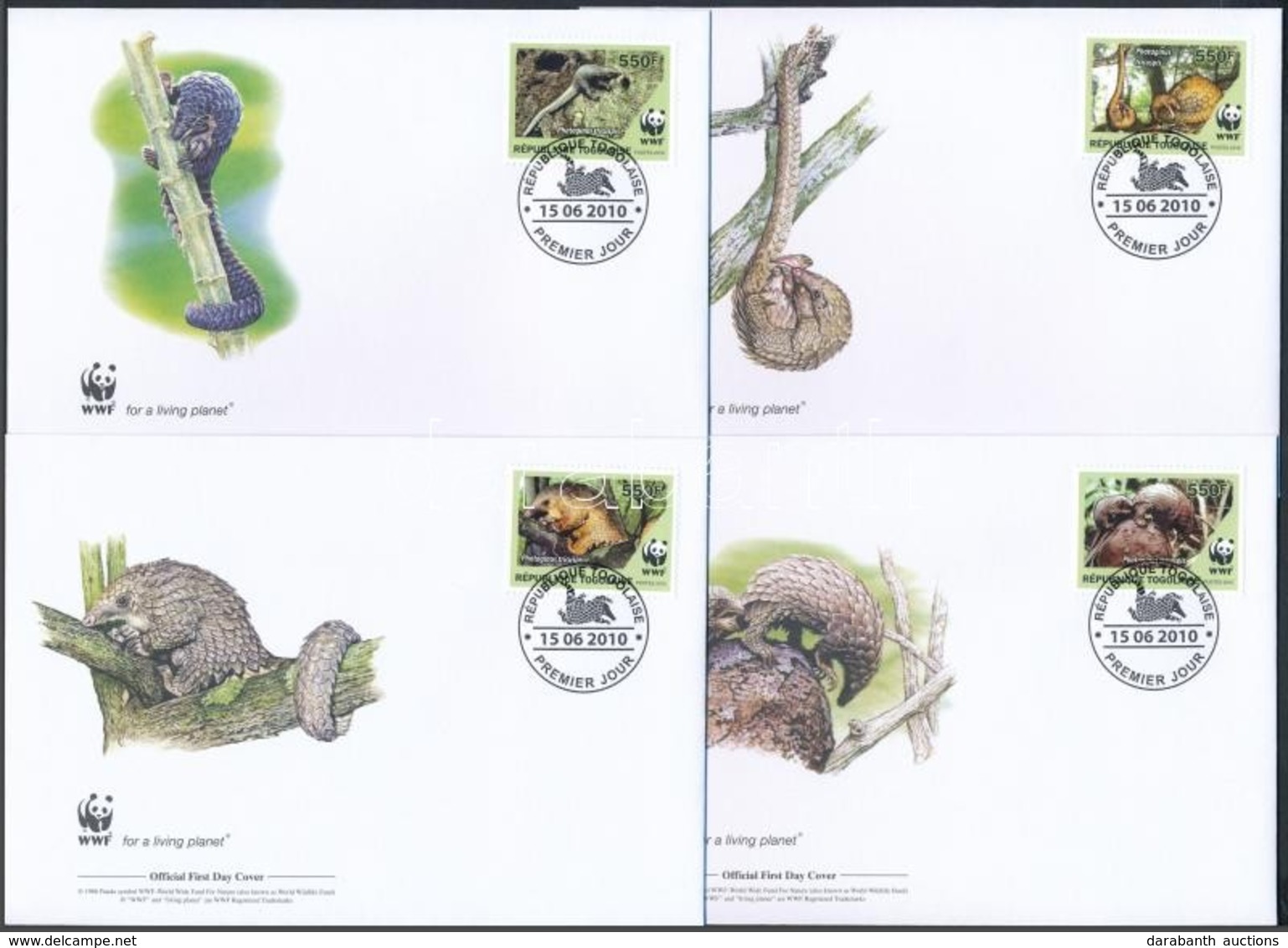 2010 WWF: Tobzoska Sor 4 FDC-n Mi 3454-3457 - Autres & Non Classés