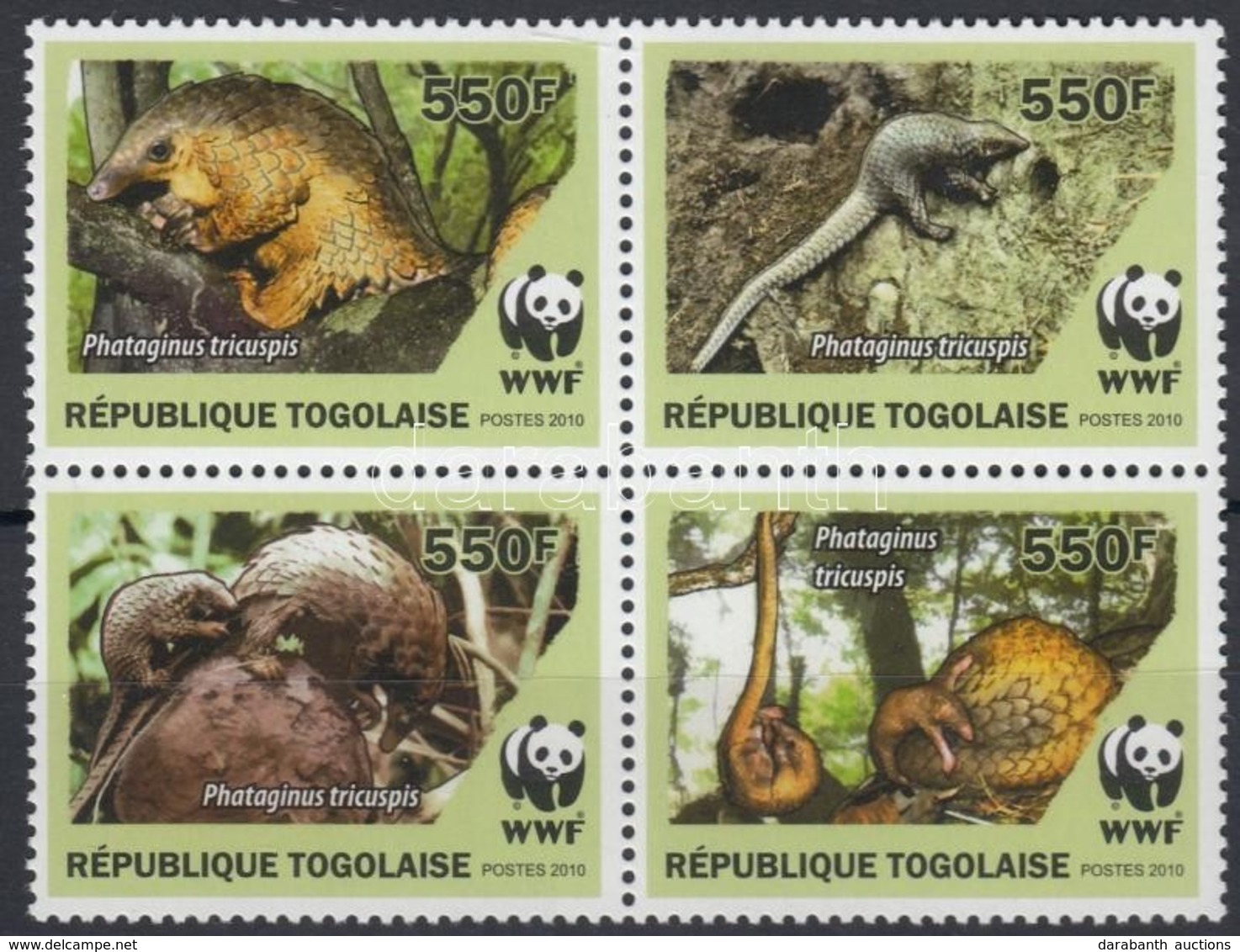 ** 2010 WWF: Tobzoskák Négyestömb Mi 3454-3457 - Altri & Non Classificati