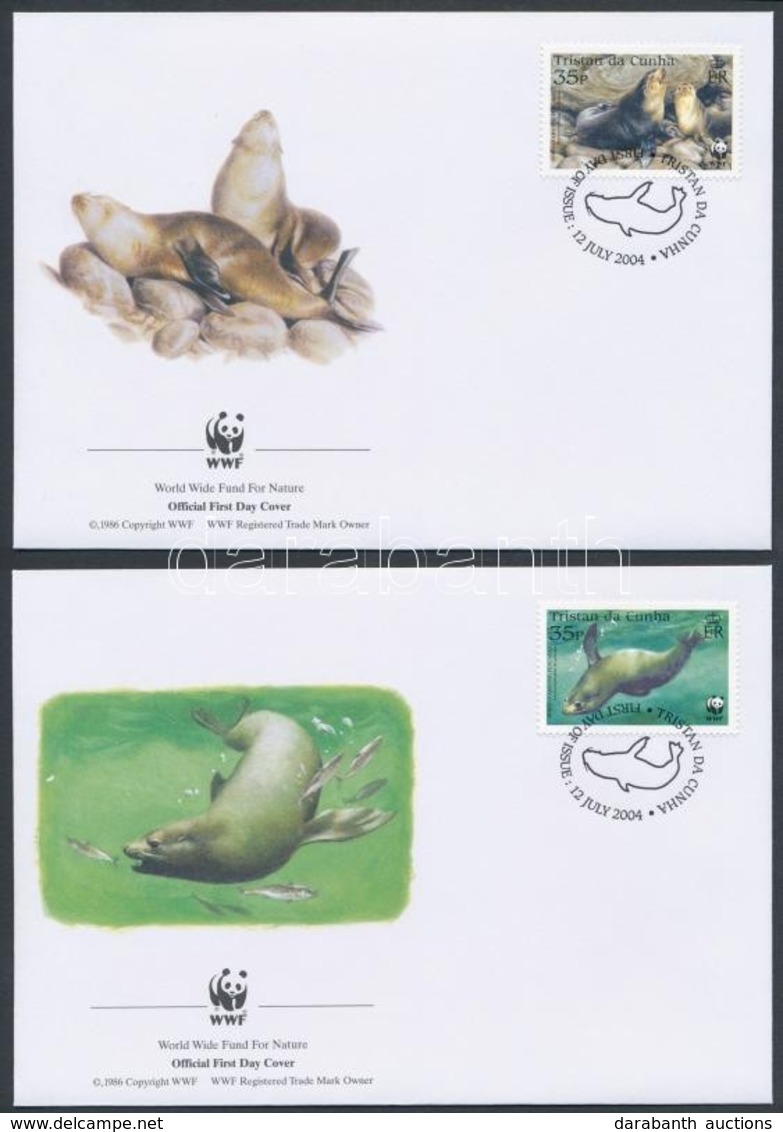 2004 WWF: Medvefóka Sor 4 Db FDC-n Mi 821-824 - Autres & Non Classés