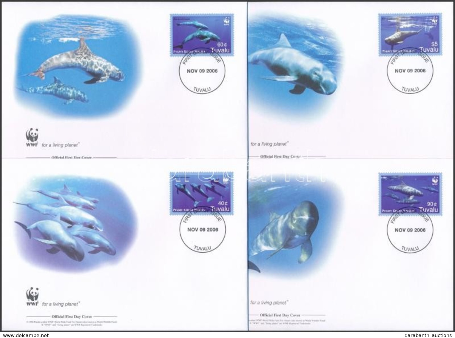 2006 WWF: Törpe Kardszárnyú Delfinek Sor 4 Db FDC-n Mi 1307-1310 - Autres & Non Classés