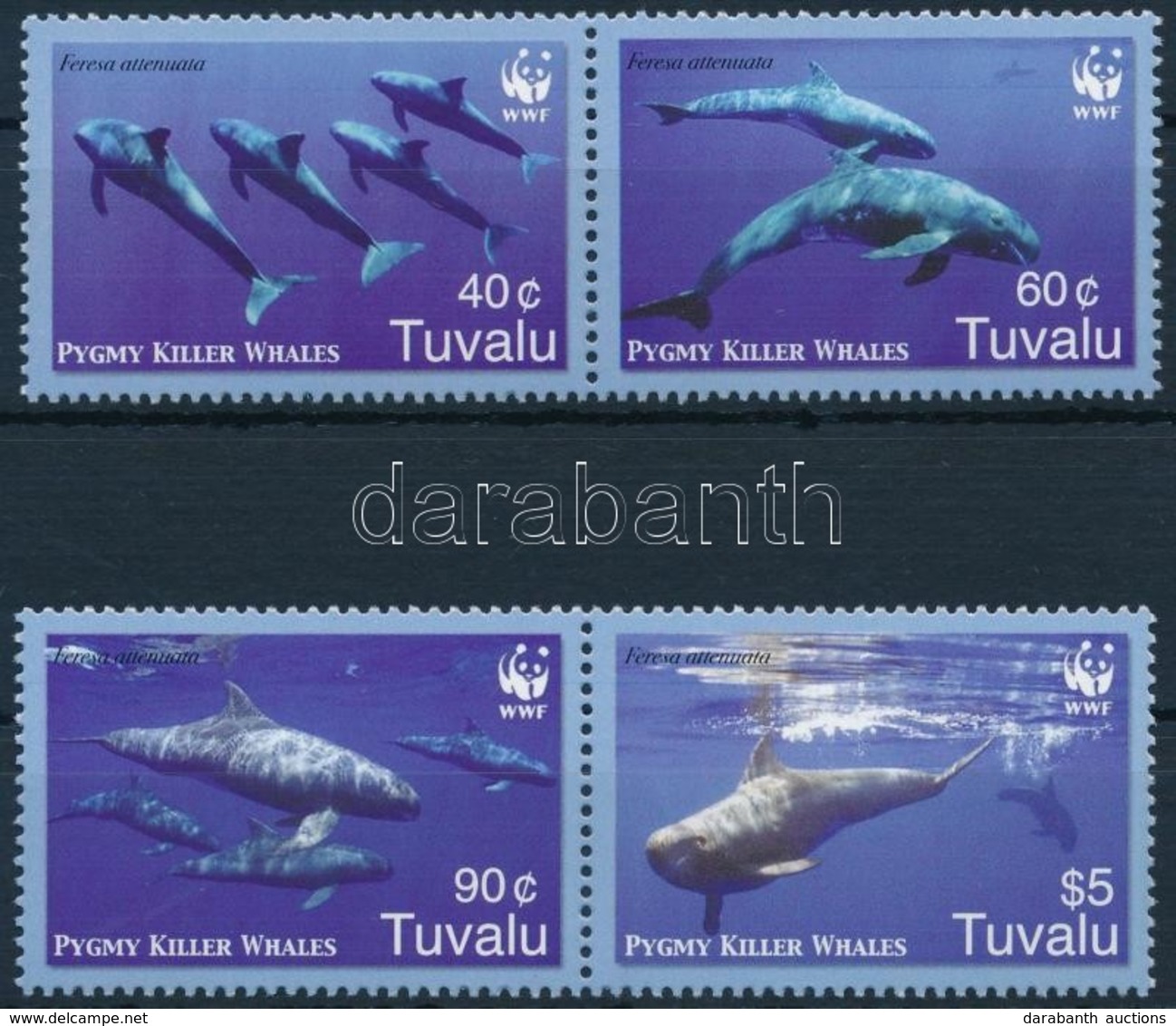 ** 2006 WWF: Törpe Kardszárnyú Delfinek Sor Párokban Mi 1307-1310 - Sonstige & Ohne Zuordnung