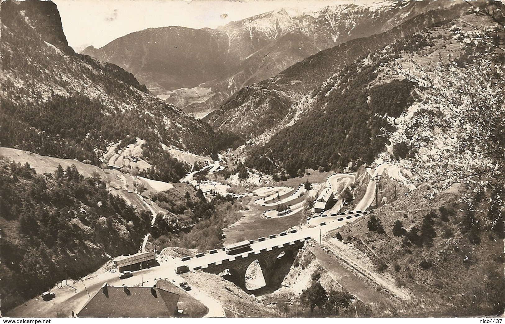 Cpsm Tende  Les Lacets Du Col De Tende - Otros & Sin Clasificación