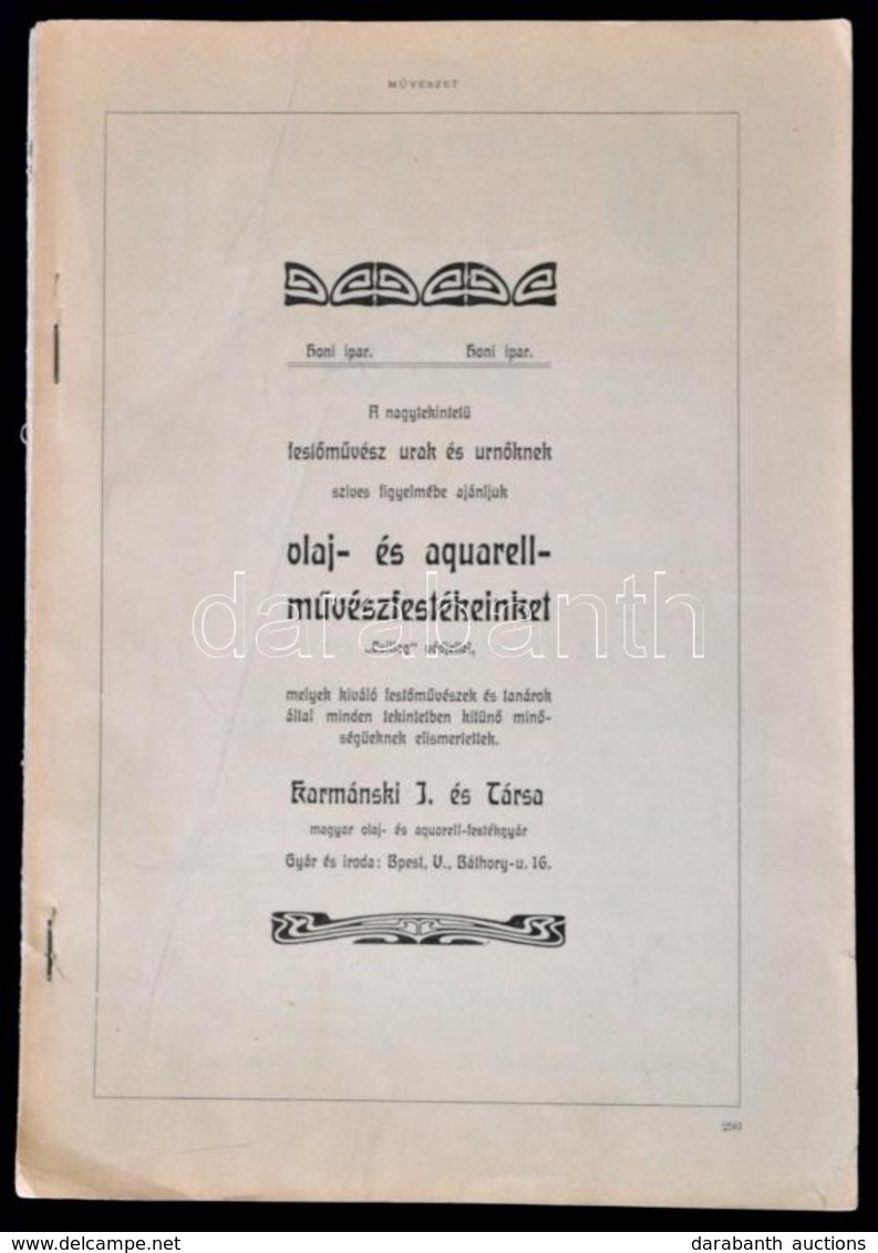 Cornelia Paczka (1864-1930) De Profundis. Rézkarc, Papír, Pecséttel Jelzett. A Művészet C. újság Melléklete / Etching. M - Altri & Non Classificati