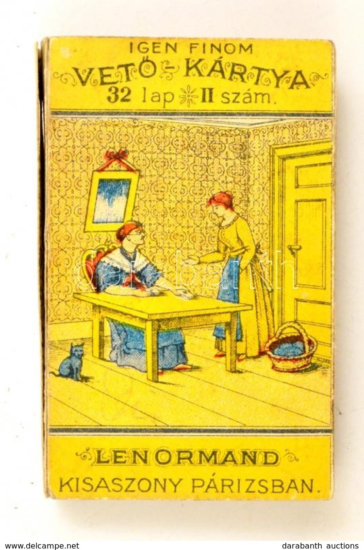 Cca 1920 Lenormand Igen Finom Vetőkártya 32 Lap, Eredeti, Szétesett Dobozában - Altri & Non Classificati